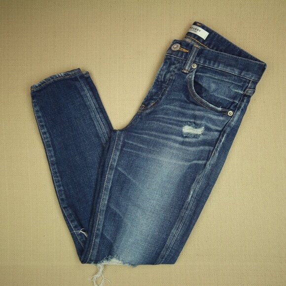 Moussy Vintage Isko Ivey Skinny Jeans Women's Size 24 Mid Rise Distressed Denim - Picture 3 of 12